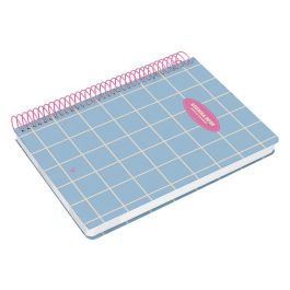 Agenda Espiral Liderpapel Classic A4 2025 Dia Pagina Azul Claro Papel 70 gr