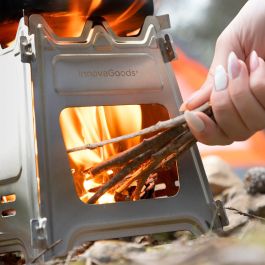 Hornillo de Acero Desmontable para Acampada Flamet InnovaGoods Hornillo de Acero Desmontable para Acampada Flamet InnovaGoods