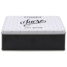 Home Deco Factory Caja Metal "Sucre" Brooklyn para Azúcar 20x13.5x6.5cm