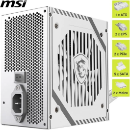 MSI Fuente de Alimentación PC MAG A650BNL 650W 80 Plus Bronze Blanca 306-7ZPAX27-HH9
