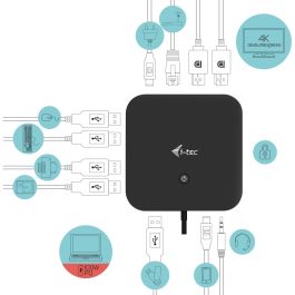Hub USB i-Tec C31DUALDPDOCKPD100W