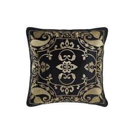DKD Home Decor Cojín Árabe Negro Dorado Poliester 10 x 45 x 45 cm Precio: 15.79000027. SKU: S3041521