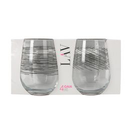 Set de 4 Vasos Gaia 475 cc Blanco Líneas - LAV (6 Cajas) Set de 4 Vasos Gaia 475 cc Blanco Líneas - LAV (6 Cajas)