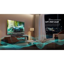 Hisense HIS6942351409078 Barra de sonido 5.1 canales 540W con Subwoofer Inalámbrico, Altavoces Traseros y Bluetooth