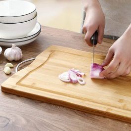 Quttin Tabla de Cortar de Bambú, 34 x 24 x 1.5 cm (12 Unidades)
