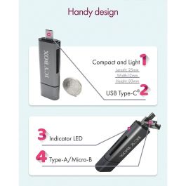 ICY BOX IB-CR200-C Multi-USB SD/MicroSD Kartenleser