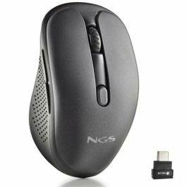 NGS EVOJOT Ratón Inalámbrico Multimodo (2.4GHz + Bluetooth 5.1) Recargable Silencioso 1600 DPI 3 Dispositivos Negro USB-C Diestro Precio: 16.78999993. SKU: B12LPWM8SN