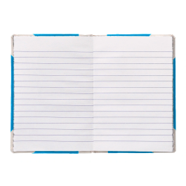 Fernandes Libro Cartone Cosido Din A5+ Rayado Horizontal 50 Hojas 100 gr Azul