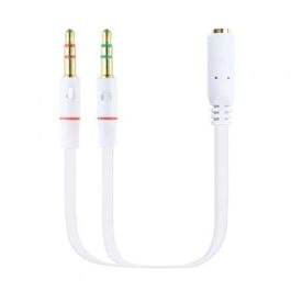 Nanocable 10.24.1203 Cable Adaptador Audio Jack 3.5 Hembra (4-pin) a 2x Jack 3.5 Macho (3-pin) para Auriculares con Micrófono a PC/Audio 20cm Blanco Precio: 4.58999948. SKU: S0228256