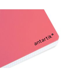 Cuaderno Espiral Antartik A4 Micro Tapa Dura 80 H 100 gr Cuadro 5 mm Sin Bandas 4 Taladros Color Coral