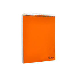 Liderpapel Cuaderno Espiral DIN A5 Apaisado Tapa Blanda 80 Hojas 75gr Cuadro 4mm Colores Surtidos