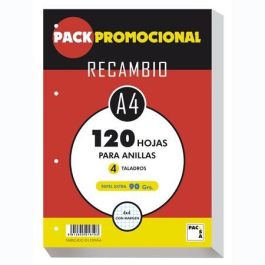 Pacsa Recambio 120H A4 90 gr 4x4 mm 4 Taladros Papel Extra Precio: 2.59000016. SKU: B18T8ESADY