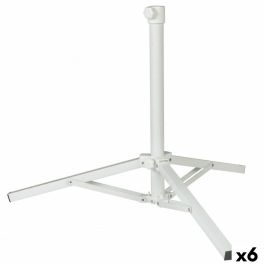 Base para Sombrilla Aktive Blanco Metal 61 x 49,5 x 61 cm (6 Unidades)