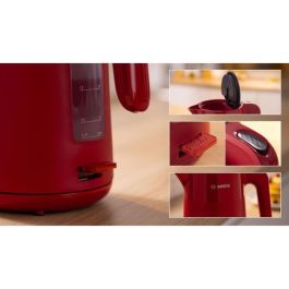Hervidor - BOSCH - TWK2M164 MyMoment - Rojo mate - indicador de taza - nivel de agua visible en el mango Hervidor - BOSCH - TWK2M164 MyMoment - Rojo mate - indicador de taza - nivel de agua visible en el mango
