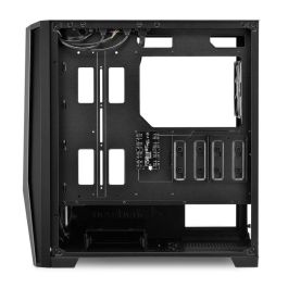 SHARKOON ELITE SHARK TG7M RGB Negro Caja de PC con 4 ventiladores RGB PWM, panel frontal de rejilla, compatible con radiador hasta 360mm y USB Tipo C