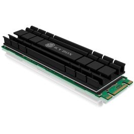 ICY BOX IB-M2HS-701 Disipador Térmico / Radiador para SSD M.2 2280 NVMe, Negro, Compatible con PS5