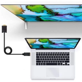 Nano Cable 10.15.4402 Cable Conversor DisplayPort Macho a VGA Macho 2m Negro