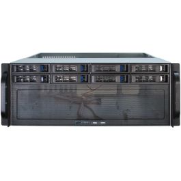 Inter-Tech 4U-4408 - Chasis Rack Servidor 4U para Placas Base ATX, EATX, micro ATX, Mini-ITX, SSI EEB - Negro/Plata