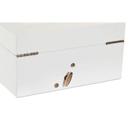 DKD Home Decor Joyero Romantico Blanco 14 x 9.5 x 18 cm