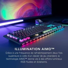 Teclado gaming óptico y mecánico - ROCCAT - ROC-12-004 Vulcan II Max - Lineal - Iluminación RGB - Negro Teclado gaming óptico y mecánico - ROCCAT - ROC-12-004 Vulcan II Max - Lineal - Iluminación RGB - Negro