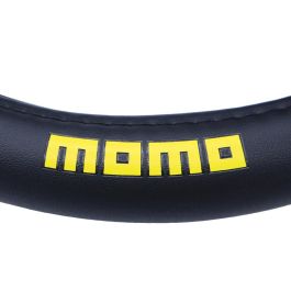 Momo MOMLSWC0PROBY Funda Volante Profile Negro-Amarillo 38-39 cm, Poliuretano, Estilo Deportivo, Confort y Protección Universal