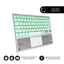 SUBBLIM Teclado Bluetooth Smart Backlit BT Keyboard Touchpad Silver Precio: 30.50000052. SKU: B18KY3FH6K