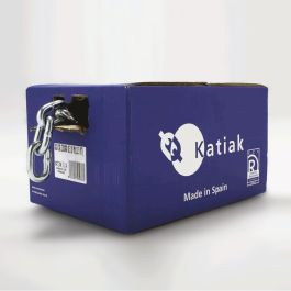 Katiak Caja cadena zincada L Ø6mm paso 42mm ancho exterior 22mm 41m acero/níquel