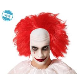 Peluca Calva Payaso Rojo con Laterales Rizados - Disfraz divertido o terrorífico para Halloween y Carnaval, 130 gr Precio: 4.49999968. SKU: B16TRZSMZC