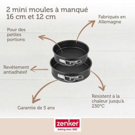 Zenker ZEN1700007735766 Juego de 2 Mini Moldes Desmontables Especial Mini - 12 y 16 cm