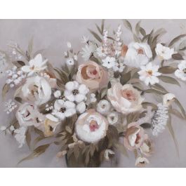 DKD Home Decor Cuadro Tradicional Multicolor Lienzo Pino Florero 100 x 80 x 3.7 cm (2 Unidades)