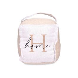 Tope Puerta Cubo Home Giftdecor 16x19x14.5 cm Blanco Tela (6 Unidades)