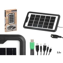 Argon Placa Solar Portatil de 3.5W con USB, Panel Monocristalino, Color Negro, Dimensiones 15.5 x 27 x 2 cm (Set de 12) Precio: 57.49999981. SKU: B19XQZJFEQ