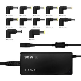 Aisens Cargador Universal Multitension Para Portatil 90 W Automatico Con 12 Conectores + Usb-A Qc.3.0 Precio: 20.9500005. SKU: S8418492