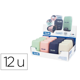Milan Afilaborra Compact Serie 1918 C-Surtidos Caja Expositora 16 Ud con Goma de Borrar y Deposito Precio: 32.79000054. SKU: B1D3XXH6K6