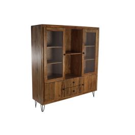 Vitrina Colonial DKD Home Decor Marron Negro 40 x 162 x 145 cm Vitrina Colonial DKD Home Decor Marron Negro 40 x 162 x 145 cm
