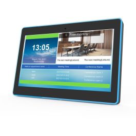 ALLNET Tablet RGB LED 13" RK3399 Android 10 con NFC/RFID para Sala de Reuniones, Color Negro