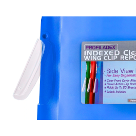 Beautone Carpeta Dossier Pinza Lateral 48382 Polipropileno A4 Azul Pinza Giratoria - Pack 10