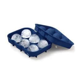 Inde Cubitera Flexible de Silicona Roja para 6 Cubitos de Hielo, 18 x 12.5 x 4.75 cm (24 Unidades)