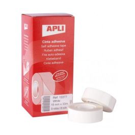Cinta Adhesiva Apli Blanco Rollo 33X19 8 unidades Precio: 11.68999997. SKU: B19G6G7VJB