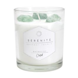 Home Deco Factory Vela Perfumada con Piedras para Meditación, 10 cm de Altura, Aromas Variados Home Deco Factory Vela Perfumada con Piedras para Meditación, 10 cm de Altura, Aromas Variados