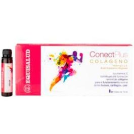 Conectplus Colágeno con Ácido Hialurónico Magnesio Silicio Vitaminas C y A, Apoyo Articular, 20 Viales Bebibles Precio: 27.5. SKU: B1HXM5R4SF