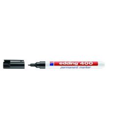Edding Rotulador permanente 400 negro, punta redonda 1 mm, recargable para papel, metal, vidrio, plástico Precio: 19.49999942. SKU: S8421295