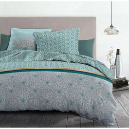 Home Linge Passion Juego Edredón Luxor Algodón 57 Hilos Tejido Muy Apretado 240x260 cm + 2 Fundas Almohada 65x65 cm - Verde Esmeralda y Blanco Home Linge Passion Juego Edredón Luxor Algodón 57 Hilos Tejido Muy Apretado 240x260 cm + 2 Fundas Almohada 65x65 cm - Verde Esmeralda y Blanco
