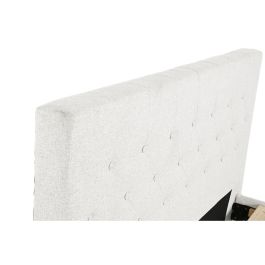 DKD Home Decor Cama Urban Crudo 219x104x170 cm para colchón de 150x200 de Poliéster y Madera