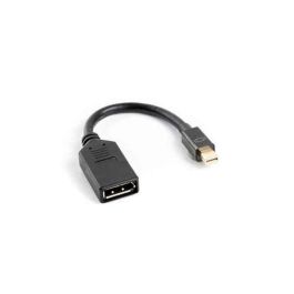 Lanberg Adaptador Mini DisplayPort Macho a DisplayPort Hembra, 10 cm, Resolución 1920x1200, Negro Precio: 8.49999953. SKU: S5605107