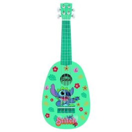 Lexibook K230D Ukelele de Madera Disney Stitch con Cuerdas de Nylon para niños +3 años