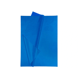 Liderpapel Papel seda 52x76cm 18g/m2 Azul Bolsa 5 Hojas