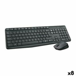 Teclado y Ratón Logitech MK235 Negro Qwerty Español (8 Unidades) Precio: 273.50000018. SKU: B19CBFKY8Z