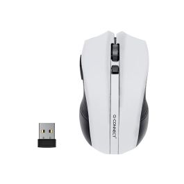 Raton Q-Connect Optico Inalambrico 1000 Dpi Receptor Usb 2,4 grhz Blanco