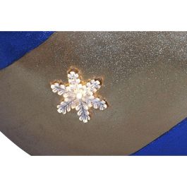 DKD Home Decor Base Árbol Navidad Moderna LED Magnesia Azul Dorado 60x62x60 cm